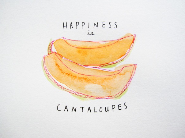 Happiness is cantaloupes