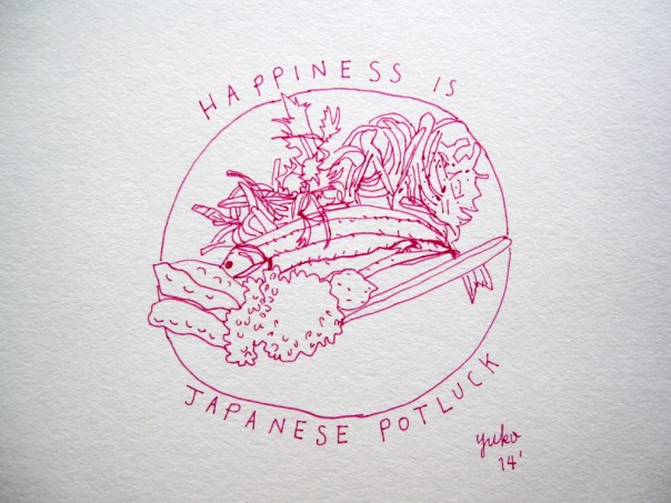 Happiness is Japanese potluck.