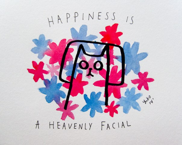 Happiness is a heavenly facial.