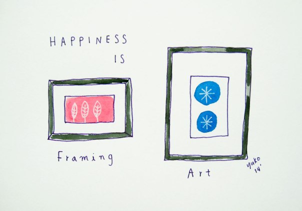 Happiness is framing art.