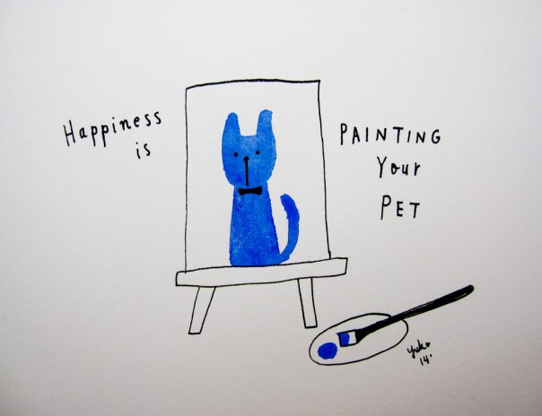 Happiness is painting your pet.