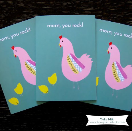 Hen & Chicks Mother's Day Card