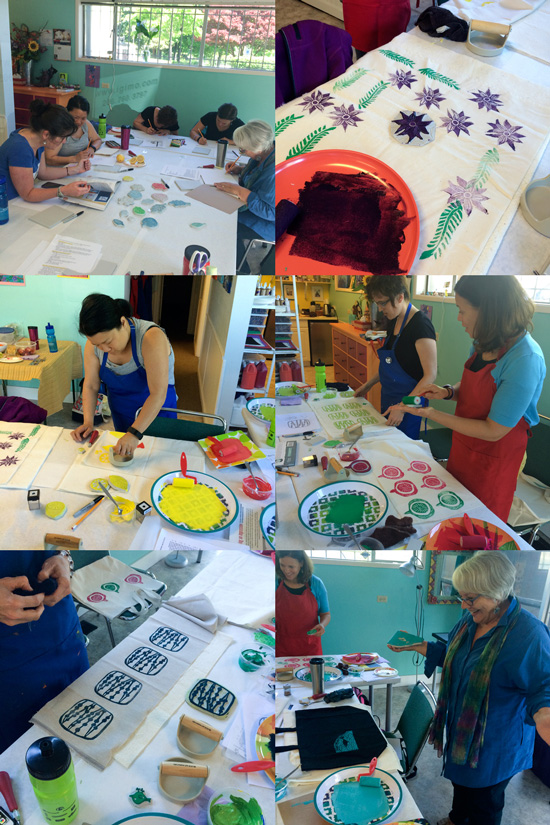 Block Printing Workshop IGIMO Seattle