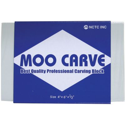 moo carve block printing block